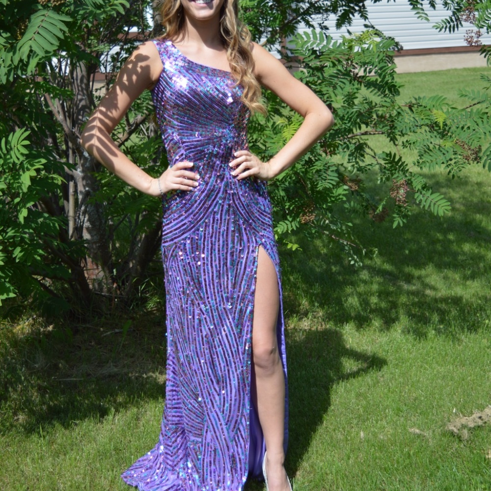 Graduation Gown, Purple, sequence throughout.